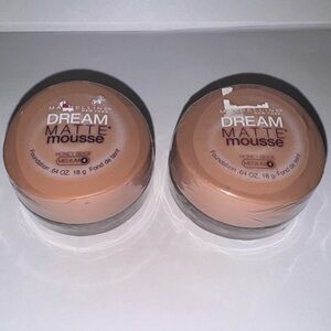 X2 - Maybelline DREAM MATTE MOUSSE Foundation - Medium 4 HONEY BEIGE  x2 sealed!